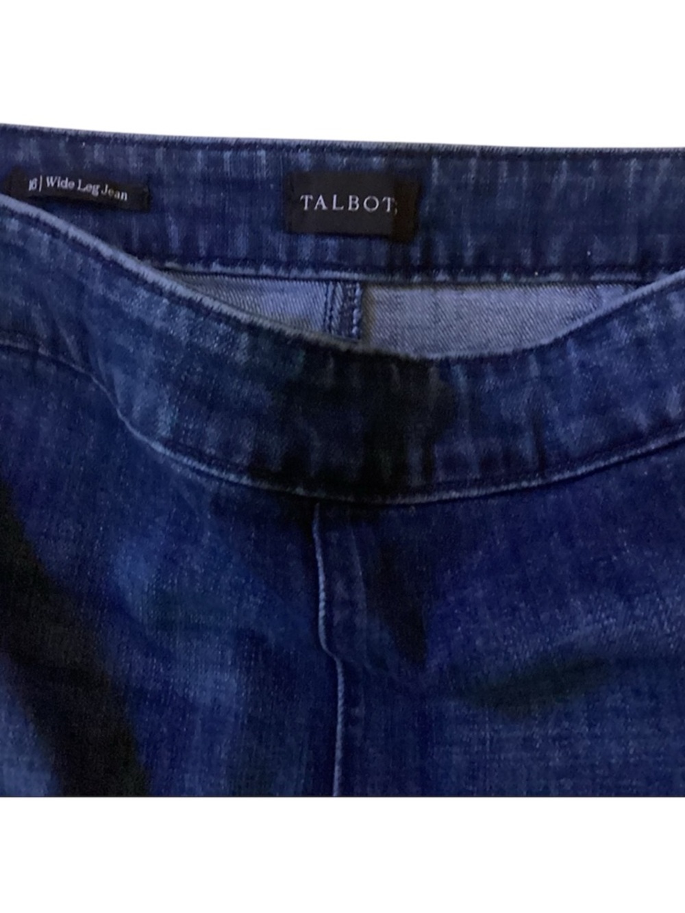 Talbots Dark Blue Wide Leg Jeans - 16 - Picture 4 of 12